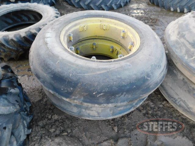 (2) 11.25-28 Super Single rib tires, _1.JPG